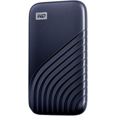 WD My Passport SSD WDBAGF0020BBL - Solid state drive - encrypted - 2 TB - external (portable) - USB 3.2 Gen 2 (USB-C connector) - 256-bit AES - midnight blue